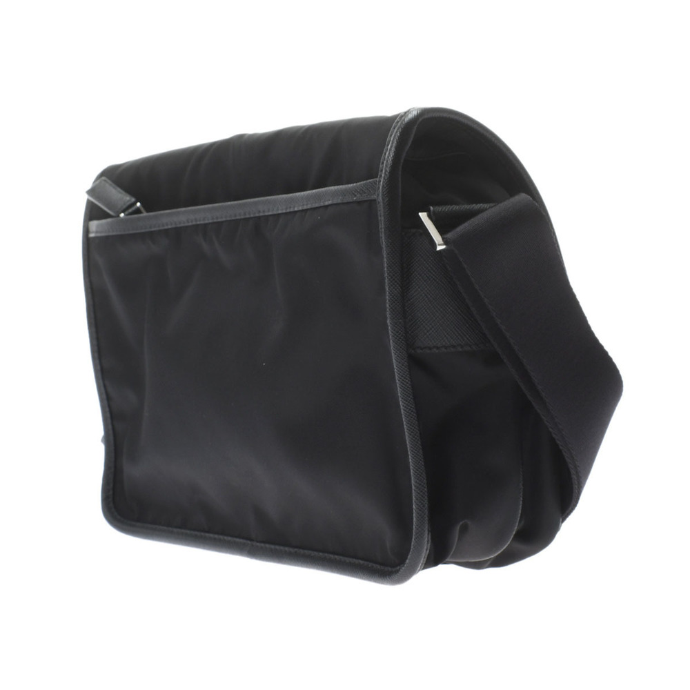 Prada Metal Fittings Renylon Shoulder Bag Black Silver - Picture 2 of 10